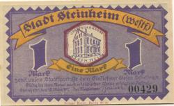 Steinheim - Stadt - 18.3.1921 - 1 Mark