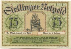 Stellingen (heute: Hamburg) - (Gemeinde) - 1.10.1920 - 75 Pfennig 