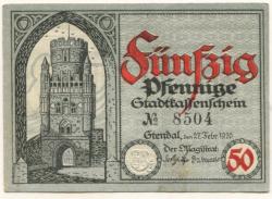 Stendal - Stadt - 27.2.1920 - 31.12.1920 - 50 Pfennig