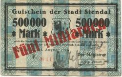 Stendal - Stadt - -- - 5 Milliarden Mark