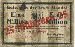 Stendal - Stadt - -- - 25 Milliarden Mark