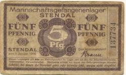 Stendal - Mannschaftsgefangenenlager - 1.11.1916 - 5 Pfennig