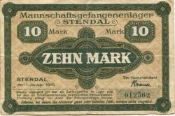 Stendal - Mannschaftsgefangenenlager - 1.11.1916 - 10 Mark