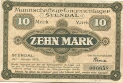 Stendal - Mannschaftsgefangenenlager - 1.11.1916 - 10 Mark