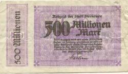 Sterkrade (heute: Oberhausen) - Stadt - 20.8.1923 - 500 Millionen Mark