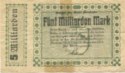 Sterkrade (heute: Oberhausen) - Stadt - 15.9.1923 - 5 Milliarden Mark