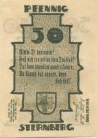 Sternberg - Stadt - - 31.5.1922 - 50 Pfennig