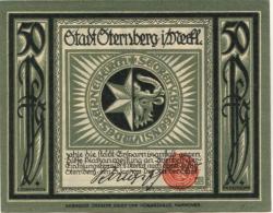 Sternberg - Stadt - 23.1.1922 - 50 Pfennig