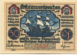 Stettin (heute: PL-Szczecin) - Stadt - 1.7.1921 - 31.3.1922 - 50 Pfennig