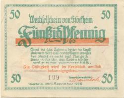 Stöckheim (heute: Northeim) - Gemeinde - 17.11.1920 - 50 Pfennig
