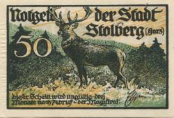 Stolberg (heute: Südharz) - Stadt - -- - 50 Pfennig 