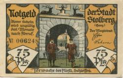 Stolberg (heute: Südharz) - Stadt - -- - 75 Pfennig 