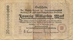 Stollberg - Amtshauptmannschaft - 1.11.1923 - 20 Milliarden Mark 