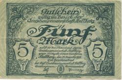Stollberg - Amtshauptmannschaft - 15.11.1918 - 5 Mark 