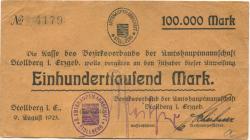 Stollberg - Amtshauptmannschaft - 9.8.1923 - 100000 Mark