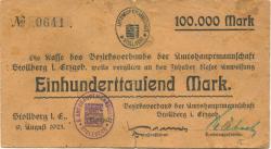 Stollberg - Amtshauptmannschaft - 9.8.1923 - 100000 Mark