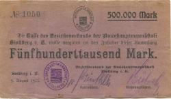 Stollberg - Amtshauptmannschaft - 9.8.1923 - 500000 Mark 