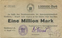 Stollberg - Amtshauptmannschaft - 15.8.1923 - 1 Million Mark 