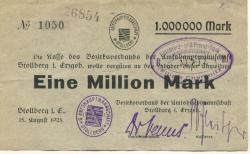 Stollberg - Amtshauptmannschaft - 15.8.1923 - 1 Million Mark 