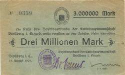 Stollberg - Amtshauptmannschaft - 15.8.1923 - 3 Millionen Mark 