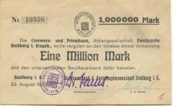 Stollberg - Amtshauptmannschaft - 23.8.1923 - 1 Million Mark 