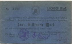 Stollberg - Amtshauptmannschaft - 23.8.1923 - 2 Millionen Mark 
