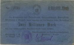 Stollberg - Amtshauptmannschaft - 23.8.1923 - 2 Millionen Mark