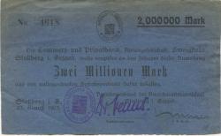 Stollberg - Amtshauptmannschaft - 23.8.1923 - 2 Millionen Mark 
