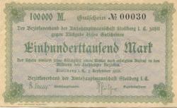 Stollberg - Amtshauptmannschaft - 1.9.1923 - 100000 Mark 
