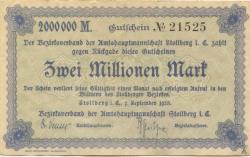 Stollberg - Amtshauptmannschaft - 1.9.1923 - 2 Millionen Mark 