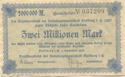 Stollberg - Amtshauptmannschaft - 1.9.1923 - 2 Millionen Mark 
