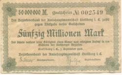 Stollberg - Amtshauptmannschaft - 1.9.1923 - 50 Millionen Mark 