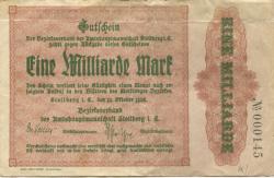 Stollberg - Amtshauptmannschaft - 12.10.1923 - 1 Milliarde Mark 