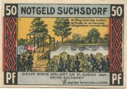Suchsdorf (heute: Kiel) - Gemeinde - - 31.8.1921 - 50 Pfennig