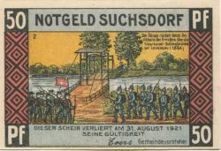 Suchsdorf (heute: Kiel) - Gemeinde - - 31.8.1921 - 50 Pfennig 