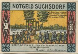 Suchsdorf (heute: Kiel) - Gemeinde - - 31.8.1921 - 50 Pfennig 