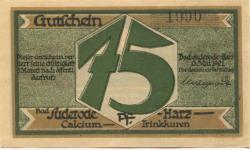Suderode (Bad) (heute: Quedlinburg) - Gemeinde - 13.5.1921 - 75 Pfennig