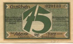 Suderode (Bad) (heute: Quedlinburg) - Gemeinde - 13.5.1921 - 75 Pfennig