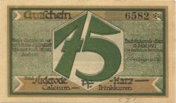 Suderode (Bad) (heute: Quedlinburg) - Gemeinde - 13.5.1921 - 75 Pfennig