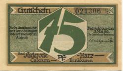 Suderode (Bad) (heute: Quedlinburg) - Gemeinde - 13.5.1921 - 75 Pfennig