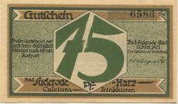 Suderode (Bad) (heute: Quedlinburg) - Gemeinde - 13.5.1921 - 75 Pfennig