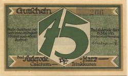 Suderode (Bad) (heute: Quedlinburg) - Gemeinde - 13.5.1921 - 75 Pfennig