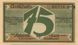 Suderode (Bad) (heute: Quedlinburg) - Gemeinde - 13.5.1921 - 75 Pfennig