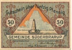 Süderbrarup - Gemeinde - -- - 50 Pfennig