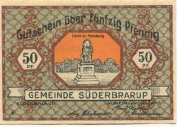 Süderbrarup - Gemeinde - -- - 50 Pfennig