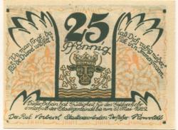 Sülze (Bad) - Stadt - - 31.5.1922 - 25 Pfennig