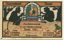 Thale - Stadt - 1921 - 50 Pfennig