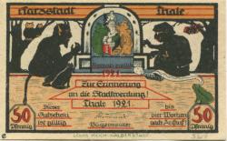 Thale - Stadt - 1921 - 50 Pfennig
