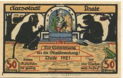 Thale - Stadt - 1921 - 50 Pfennig