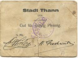 Thann - Stadt - 1914 - 50 Pfennig